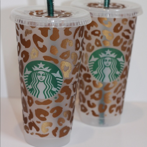 Cheetah print Starbucks cold cup - Picture 2 of 16